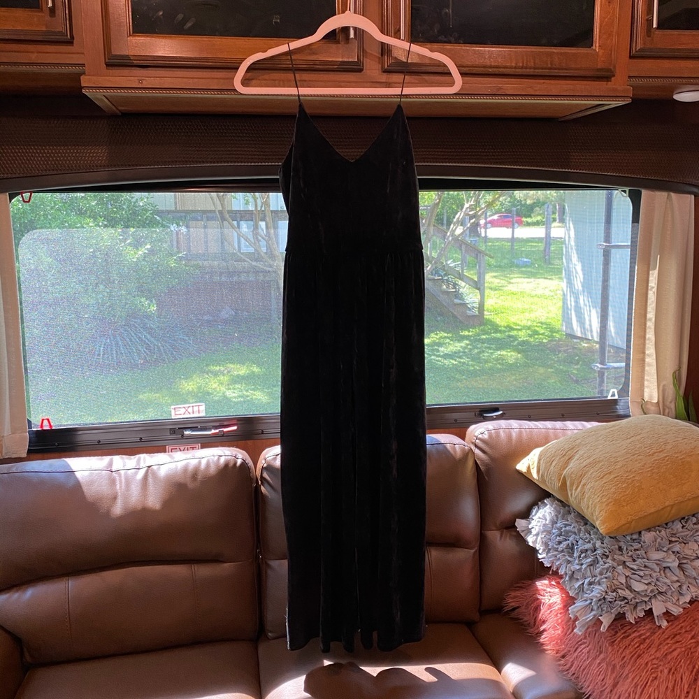 Black Velvet Jumpsuit